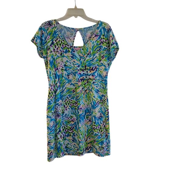 Lilly Pulitzer Multi color Cap Sleeve T-shirt Dress size S - Picture 3 of 7